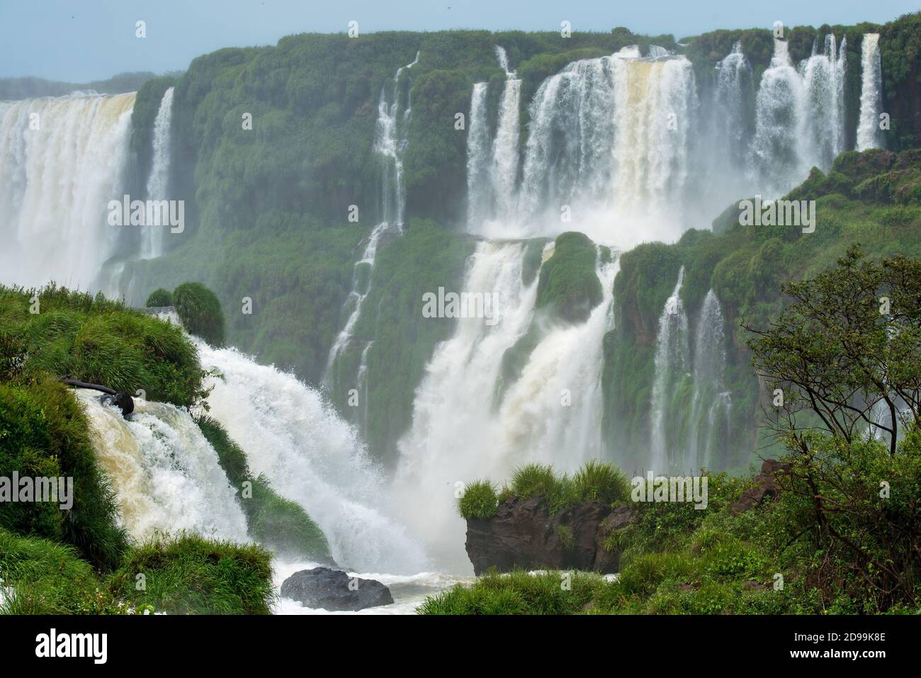 Chutes d'Iguazu, l'une des sept nouvelles merveilles de la nature, au Brésil et en Argentine Banque D'Images
