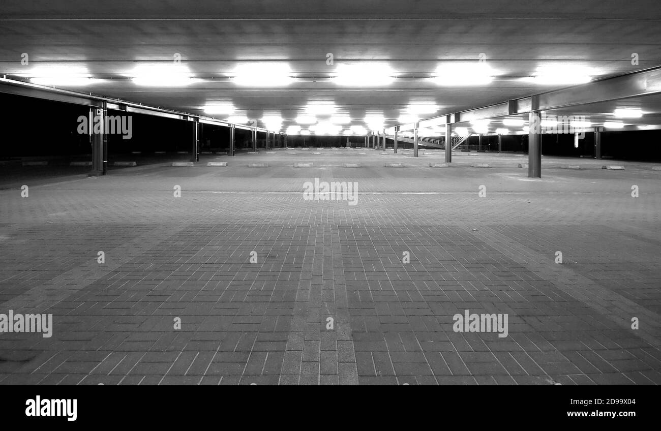 Parking souterrain Banque D'Images