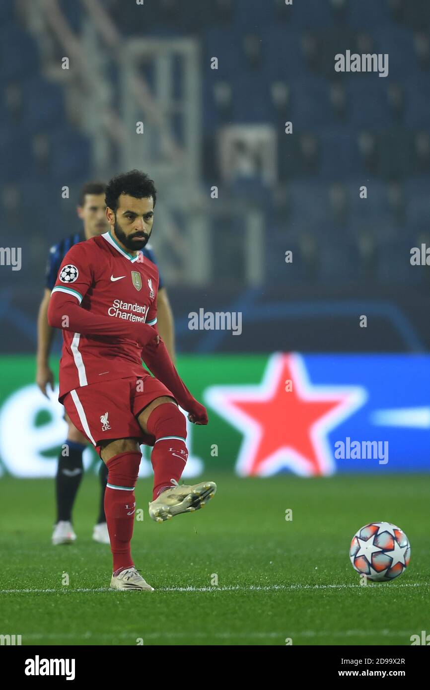 Bergame, Italie. 3 novembre 2020. Mohamed Salah Ghaly (FC Liverpool) lors du match de l'UEFA Champions League entre Atalanta 0-5 Liverpool au Gewiss Stadium le 3 novembre 2020 à Bergame, en Italie. Credit: Maurizio Borsari/AFLO/Alay Live News Banque D'Images