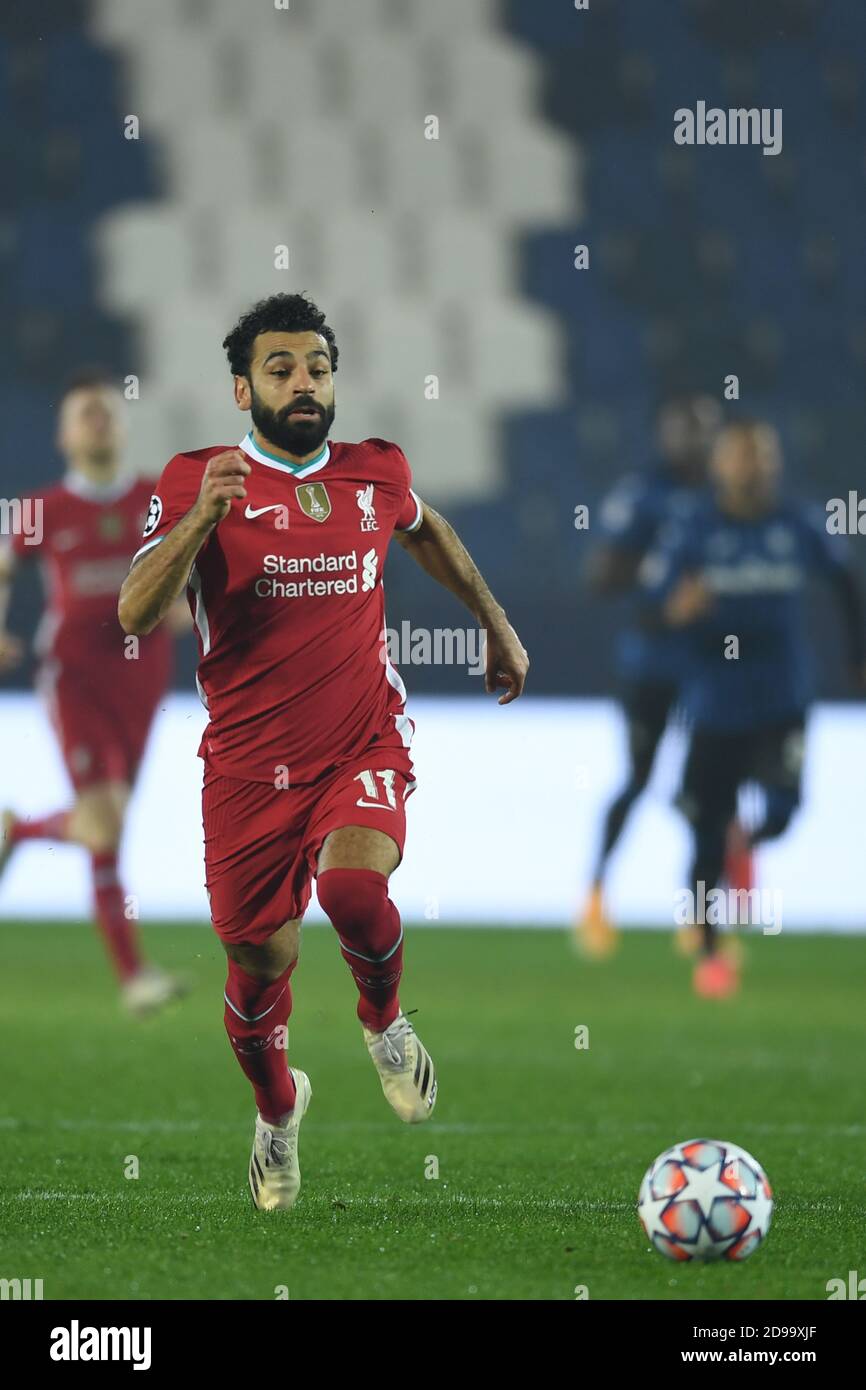 Bergame, Italie. 3 novembre 2020. Mohamed Salah Ghaly (FC Liverpool) lors du match de l'UEFA Champions League entre Atalanta 0-5 Liverpool au Gewiss Stadium le 3 novembre 2020 à Bergame, en Italie. Credit: Maurizio Borsari/AFLO/Alay Live News Banque D'Images