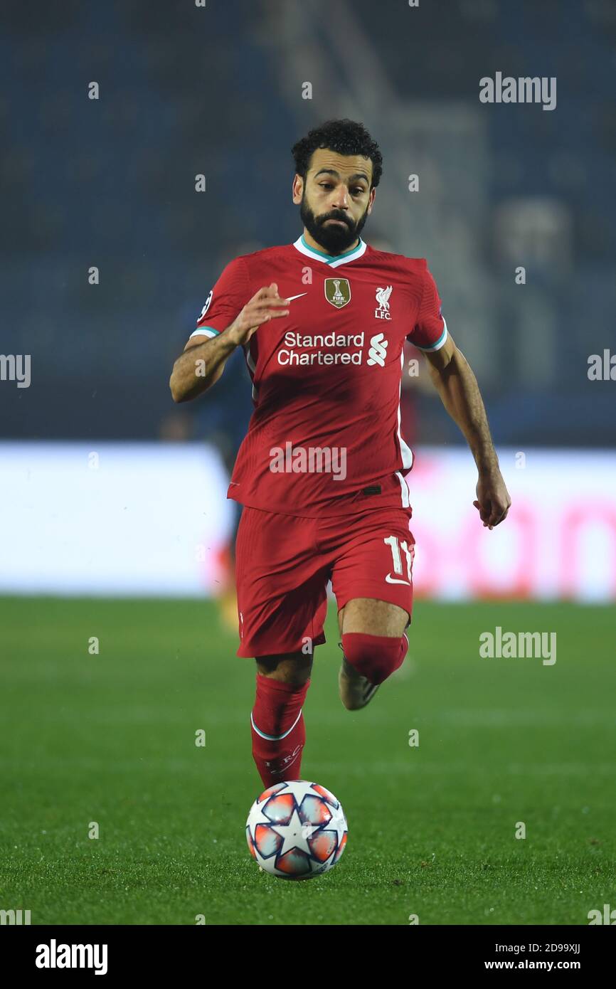 Bergame, Italie. 3 novembre 2020. Mohamed Salah Ghaly (FC Liverpool) lors du match de l'UEFA Champions League entre Atalanta 0-5 Liverpool au Gewiss Stadium le 3 novembre 2020 à Bergame, en Italie. Credit: Maurizio Borsari/AFLO/Alay Live News Banque D'Images