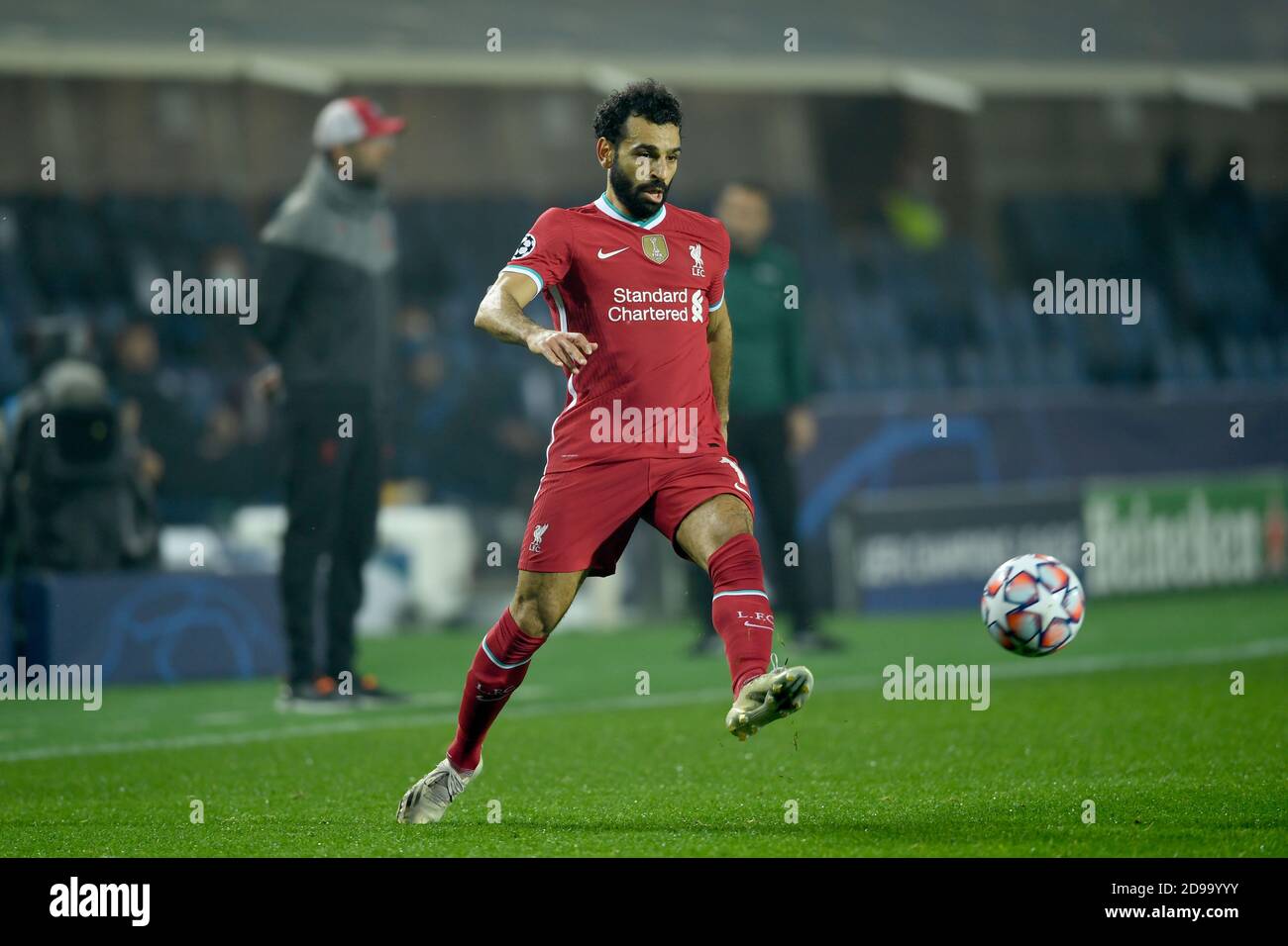Bergame, Italie. 3 novembre 2020. Mohamed Salah Ghaly (FC Liverpool) lors du match de l'UEFA Champions League entre Atalanta 0-5 Liverpool au Gewiss Stadium le 3 novembre 2020 à Bergame, en Italie. Credit: Maurizio Borsari/AFLO/Alay Live News Banque D'Images
