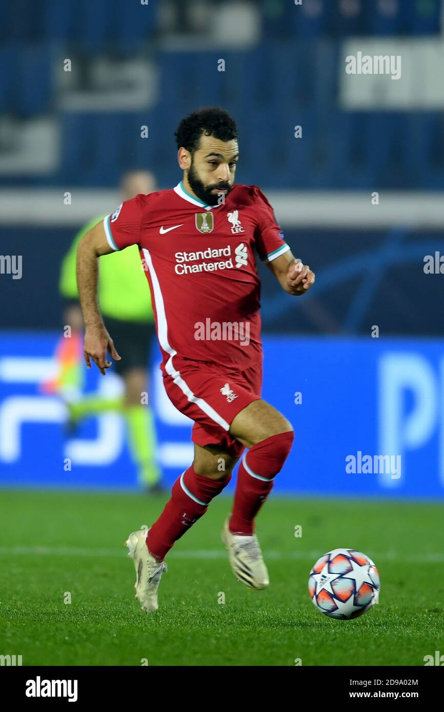 Bergame, Italie. 3 novembre 2020. Mohamed Salah Ghaly (FC Liverpool) lors du match de l'UEFA Champions League entre Atalanta 0-5 Liverpool au Gewiss Stadium le 3 novembre 2020 à Bergame, en Italie. Credit: Maurizio Borsari/AFLO/Alay Live News Banque D'Images