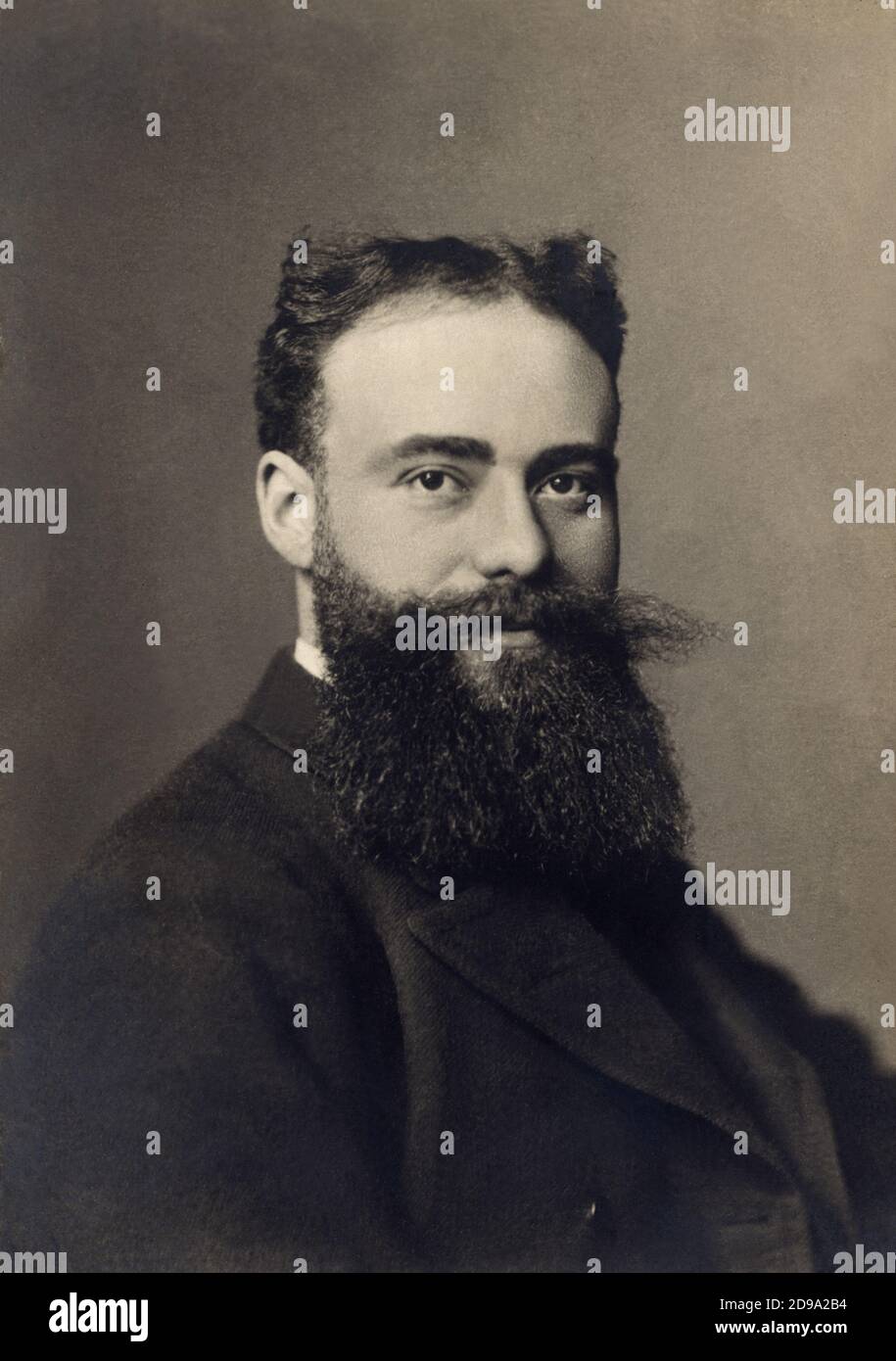 1895 CA, Berlin , ALLEMAGNE : le dramaturge et écrivain naturaliste allemand HERMANN SUDERMANN ( 1857 - 1928 ). Photo de Schaarwachter , Berlin . L'auteur de succès dramatique, Heimat ( 1893 ), a été traduit en anglais sous le nom de Magda , et les productions ont présenté quelques-unes des actrices les plus connues de l'époque, y compris Helena Modjeska , Sarah Bernhardt , Eleonora Duse , et Mme Patrick Campbell . Il avait même un grand suivi au Japon. Tout au long du XXe siècle, ses pièces ont été la base de plus de trente films.- portrait - ritratto - LETTERATO - SCRITTORE NATURALISTA - NATURALISMO - LETTERATURA - L Banque D'Images