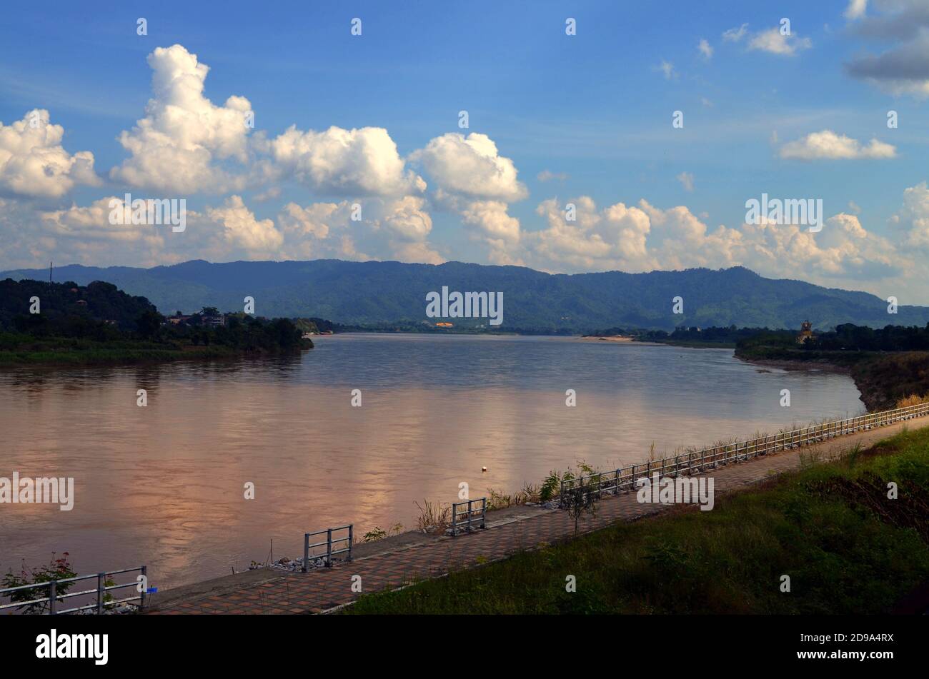 Chiang Rai, Thaïlande - Mékong par Chiang Khong Banque D'Images