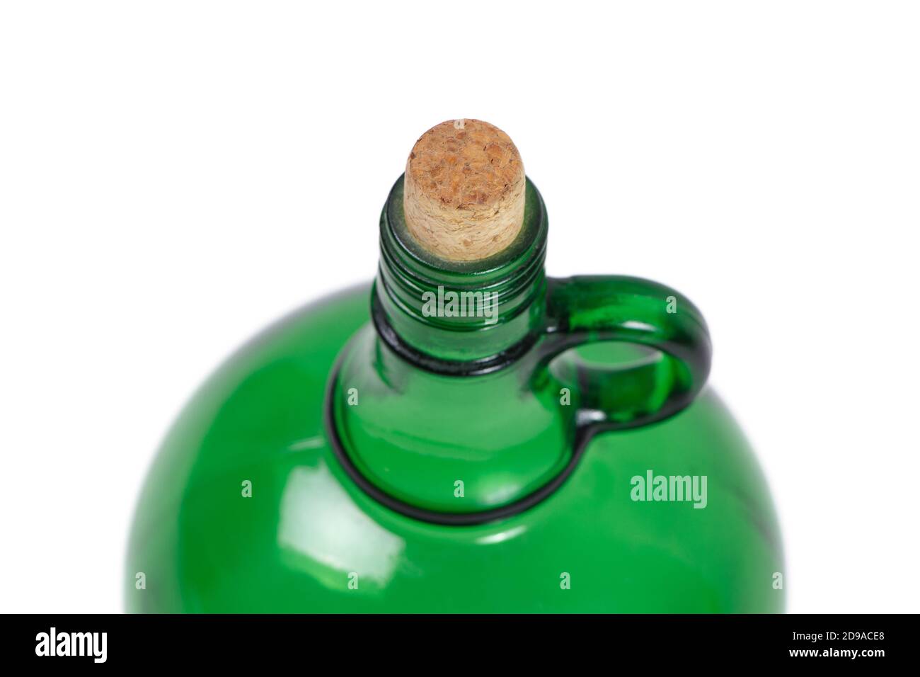 Photo d'une bouteille en verre vert vintage avec liège Photo Stock - Alamy