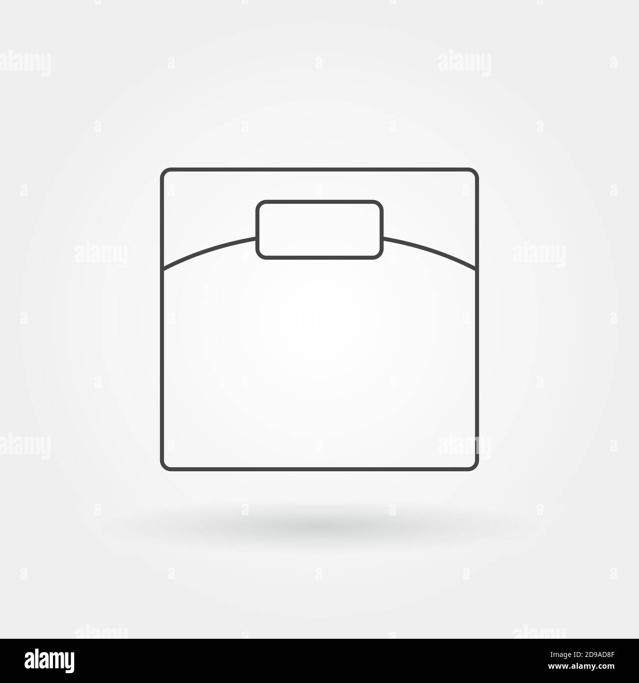 met à l'échelle une seule icône isolée avec un style de ligne ou de contour moderne Illustration de Vecteur