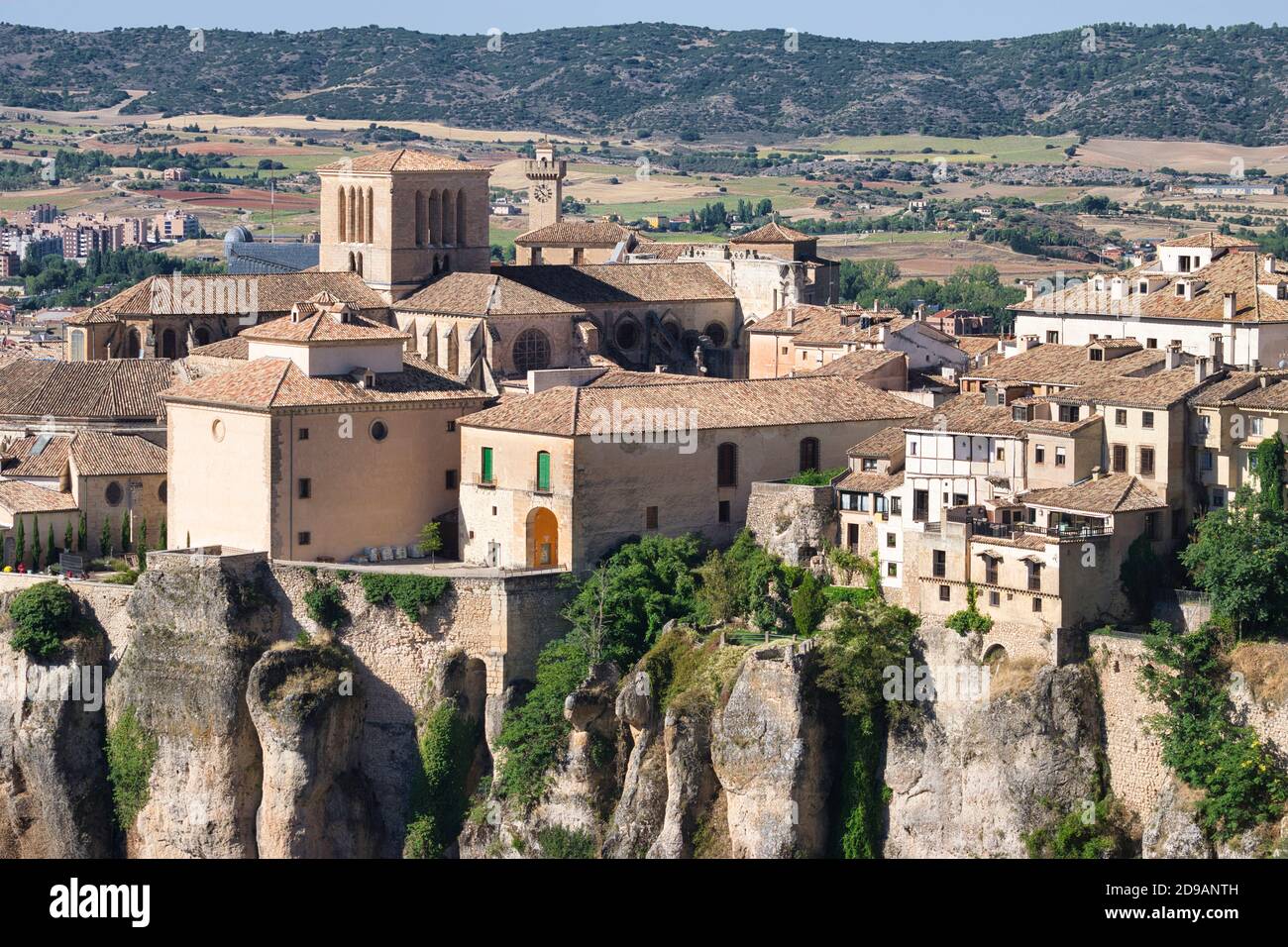 Cathédrale de Cuenca vue depuis le point de vue du château, Espagne Banque D'Images