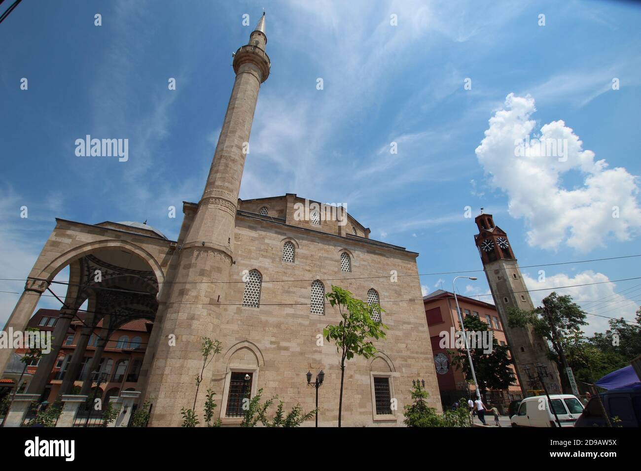Mosquée Fatih (Xhamia e Mbertit) à Pristina, Kosovo Banque D'Images