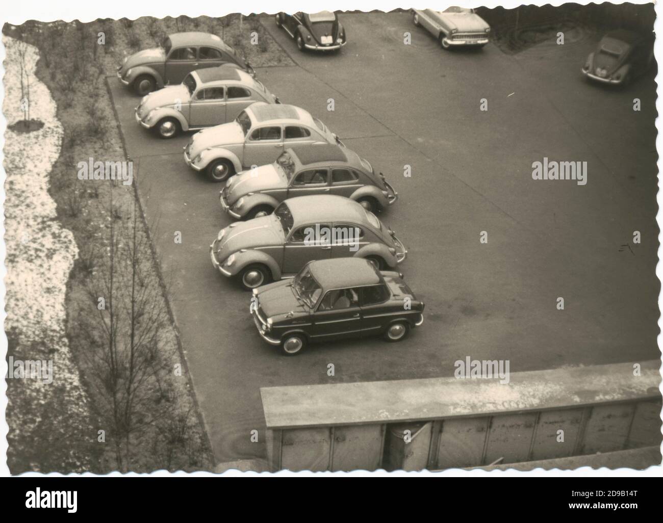 Voiture des années 50 allemagne - NSU et Beetle Banque D'Images