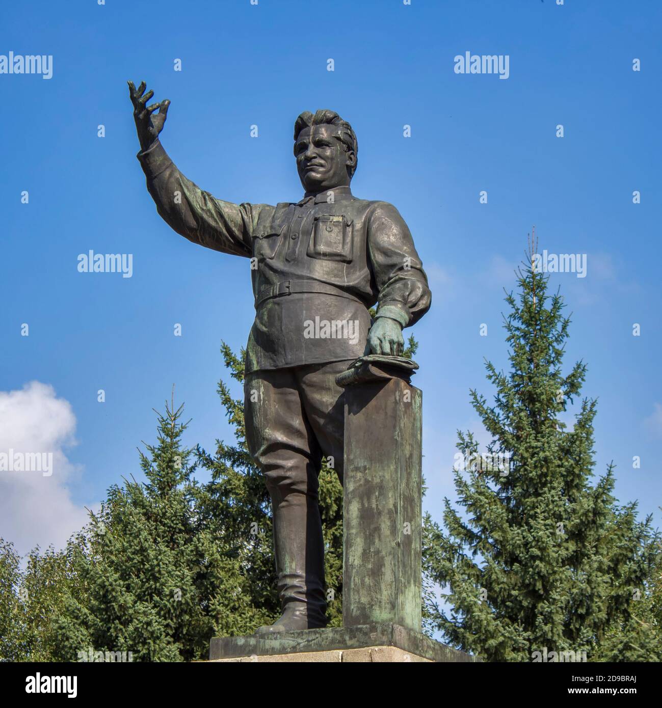 Kazakhstan, UST-Kamenogorsk - 9 septembre 2020. Sergueï Kirov Sergueï Kirov monument situé dans le parc. Banque D'Images