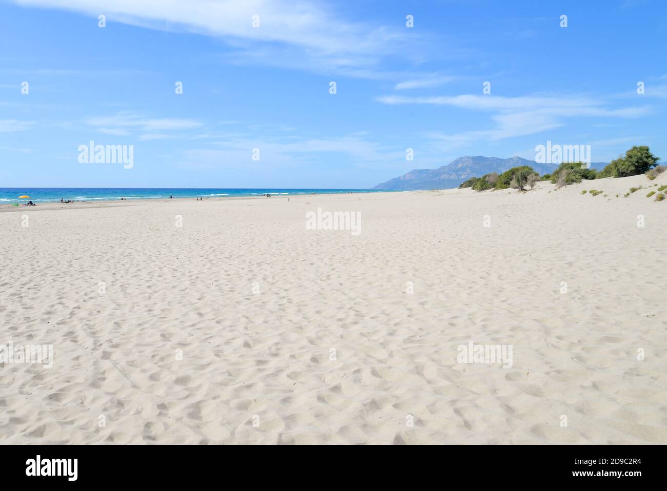 Patara Beach est l'une des plus grandes et des plus belles plages près de l'ancienne ville lycienne de Patara en Turquie, sur la côte de la Riviera turque. Banque D'Images
