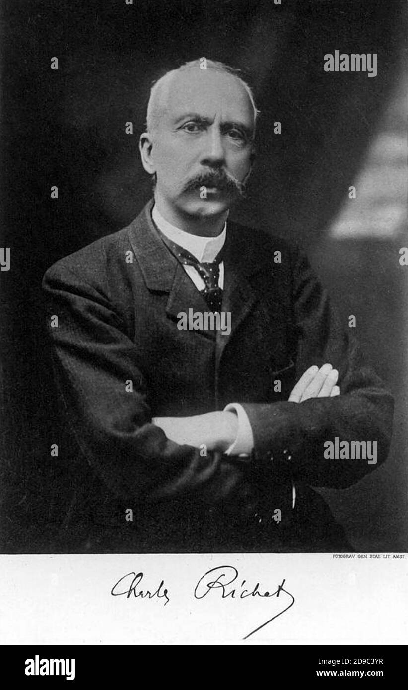 CHARLES RICHET (1850-1935) physiologiste français Banque D'Images