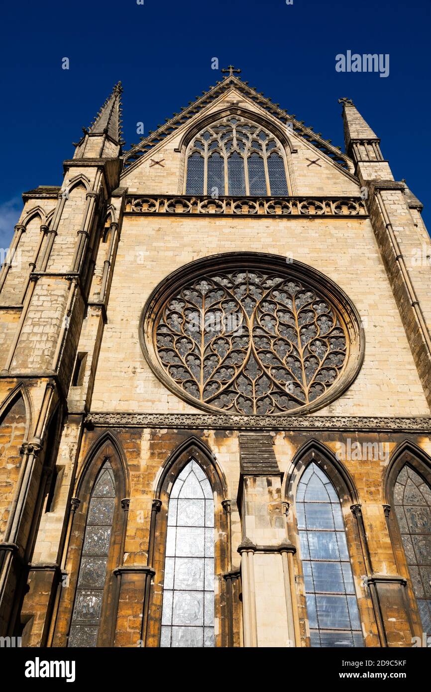 Cathédrale de la Sainte Vierge Marie, Lincoln, Lincolnshire, Angleterre, Royaume-Uni. Banque D'Images