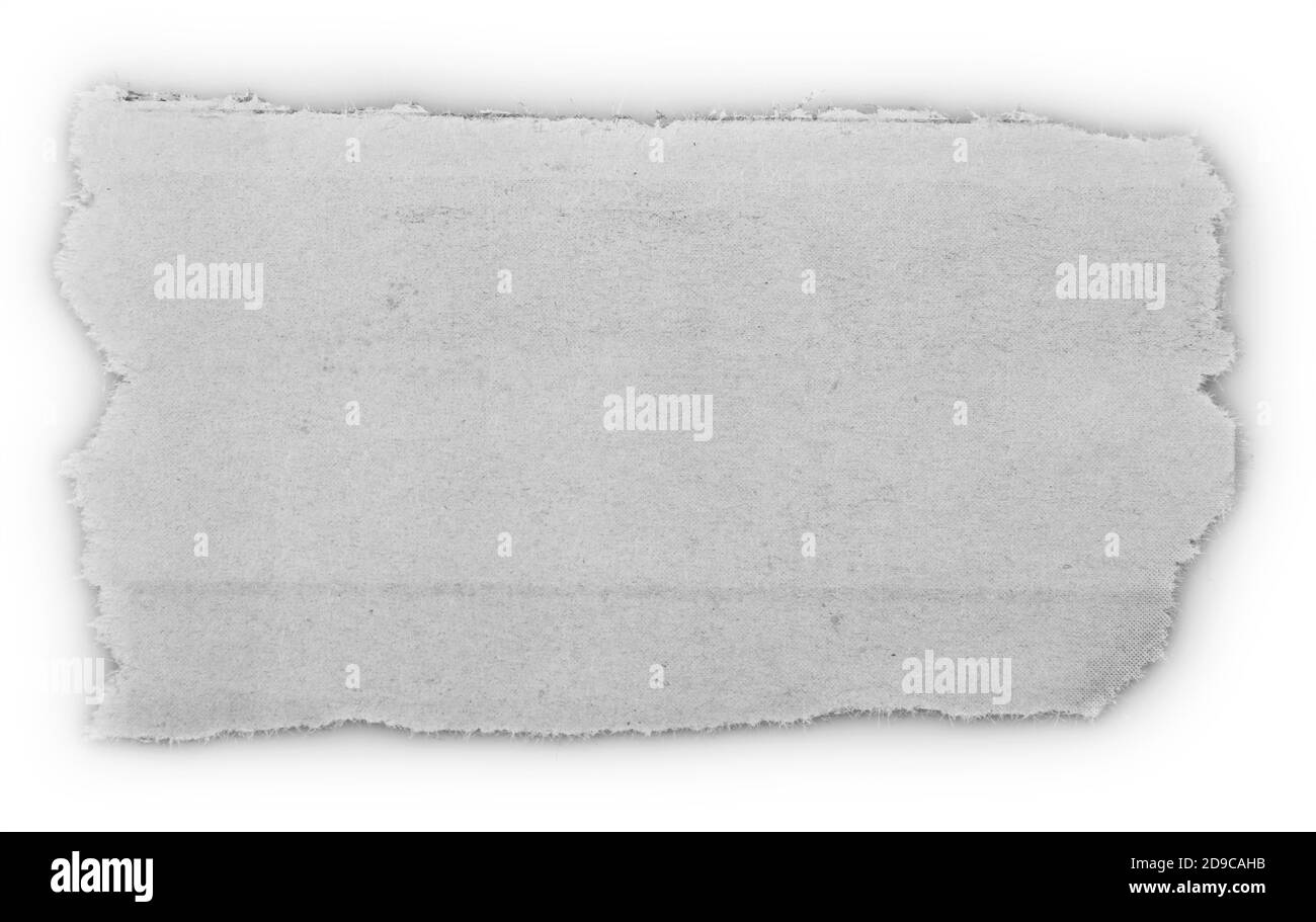 Morceau de papier déchiré sur fond uni Banque D'Images