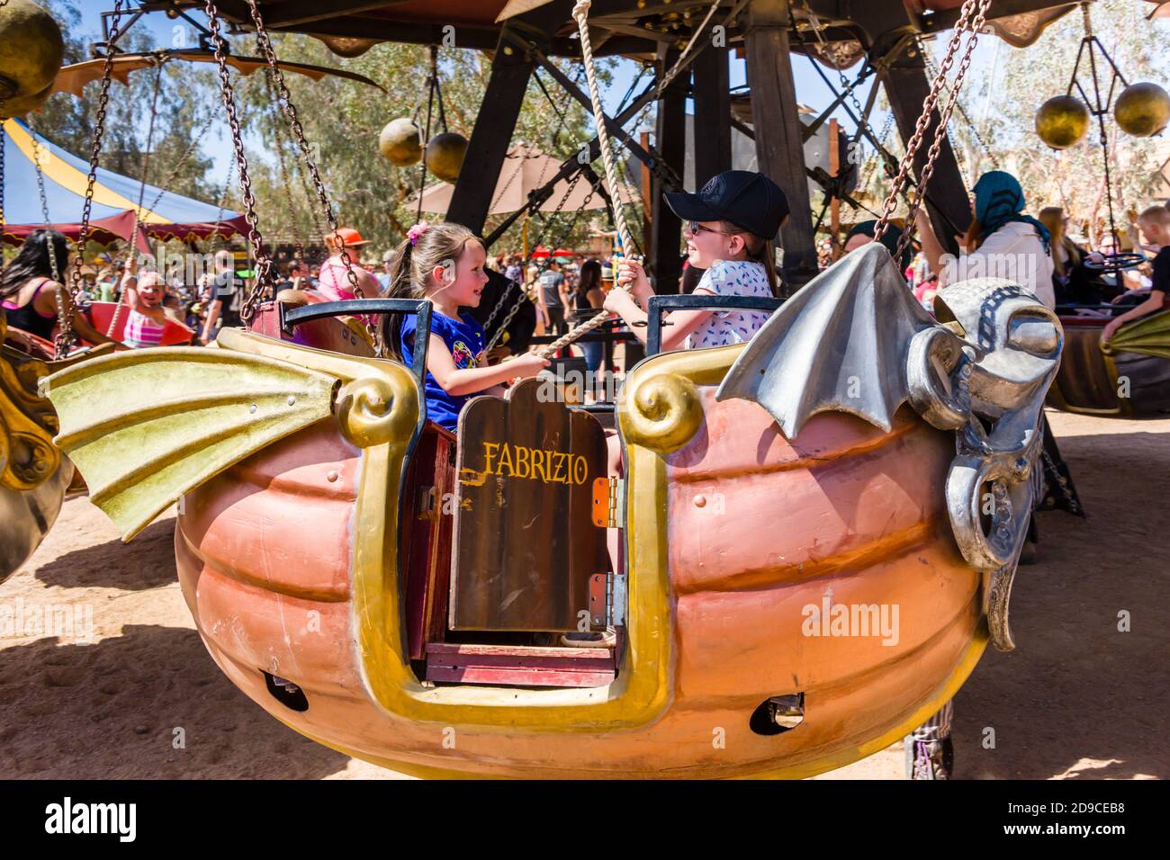 Festival de la Renaissance de l'Arizona et marché artisanal, vol en bateau Banque D'Images