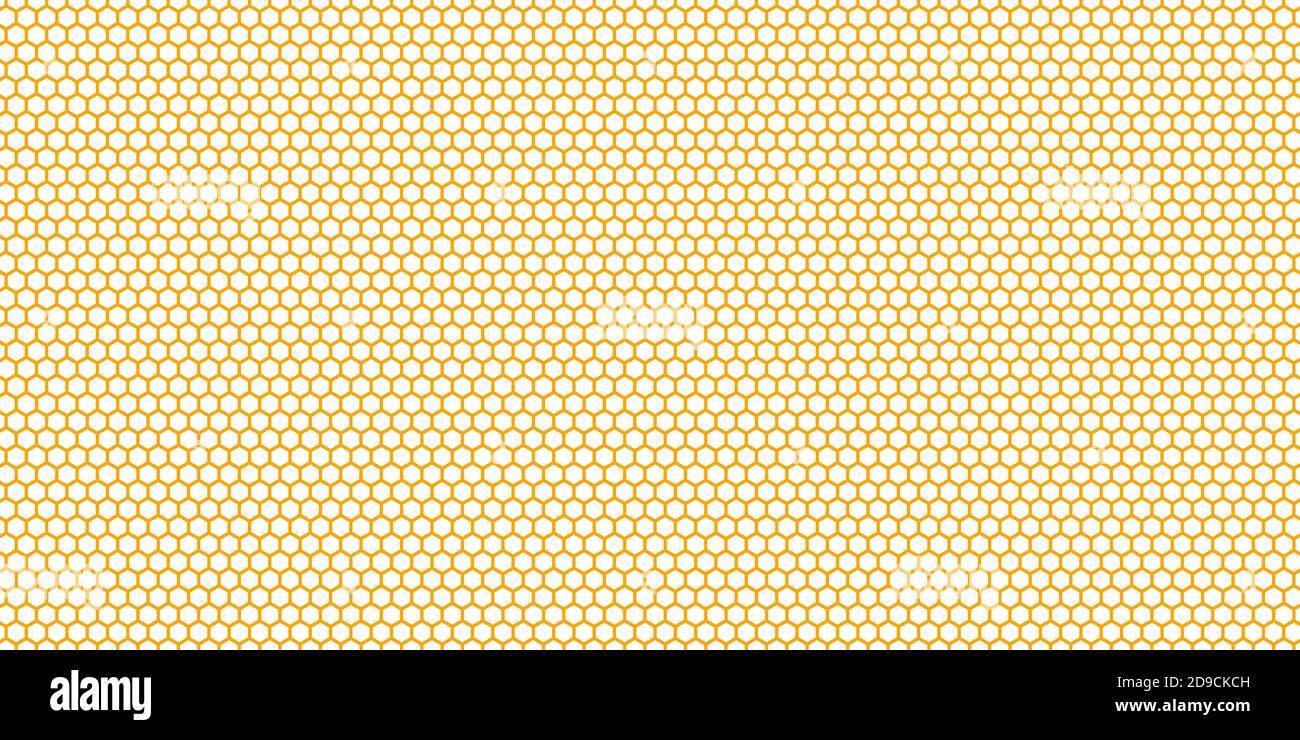 Motif d'arrière-plan hexagonal en nid d'abeille. Texture vectorielle isolée. Illustration de Vecteur