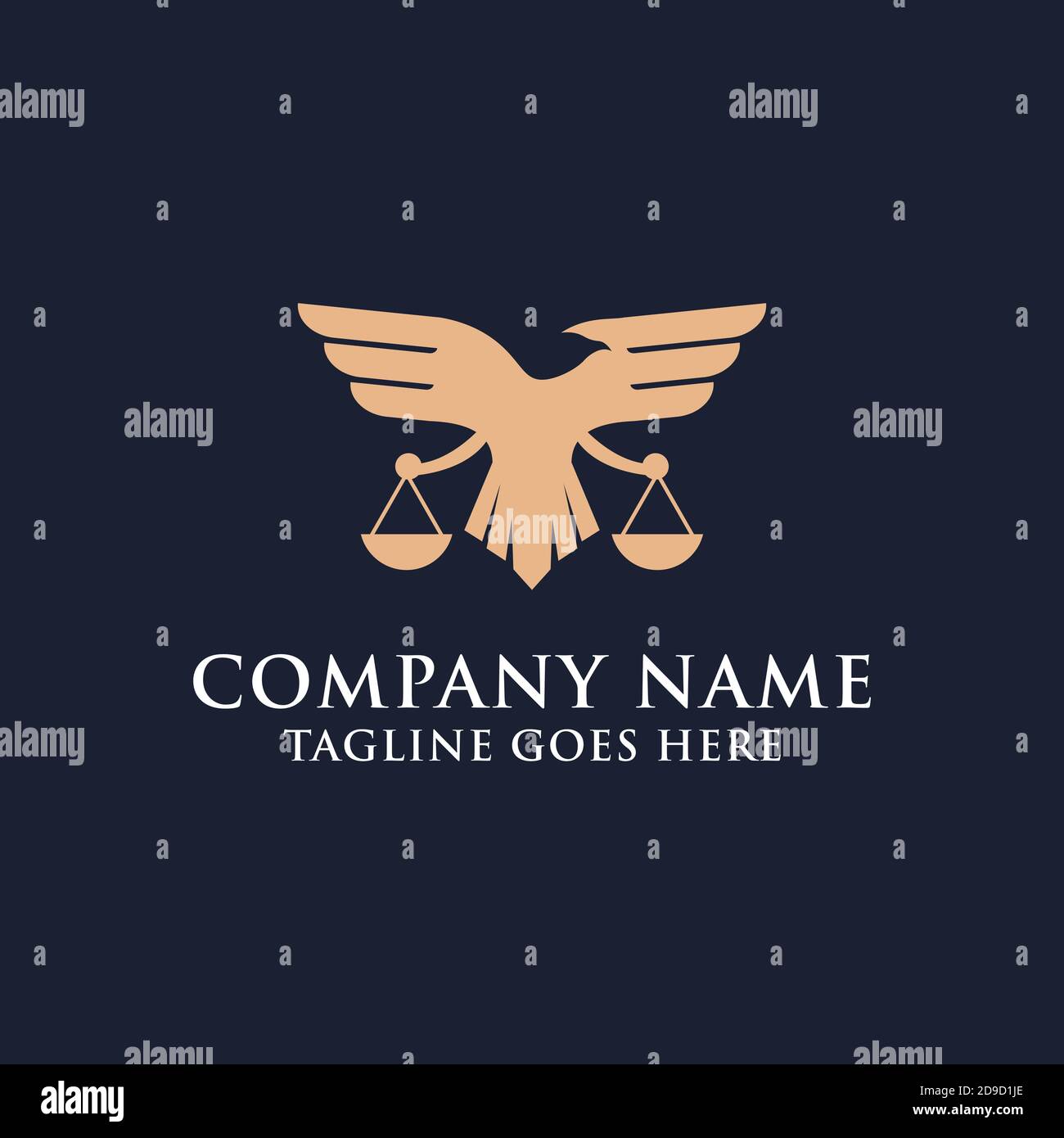 Design de logo de l'entreprise moderne de droit aigle, le meilleur pour votre marque commerciale de l'entreprise de droit des marques Illustration de Vecteur
