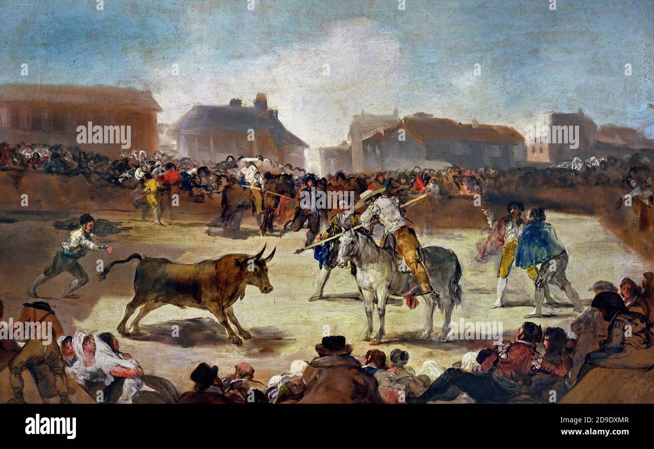 A Village bullfight 1812 et 1814 Francisco José de Goya y Lucientes 1746 – 1828 Espagne, espagnol, Banque D'Images