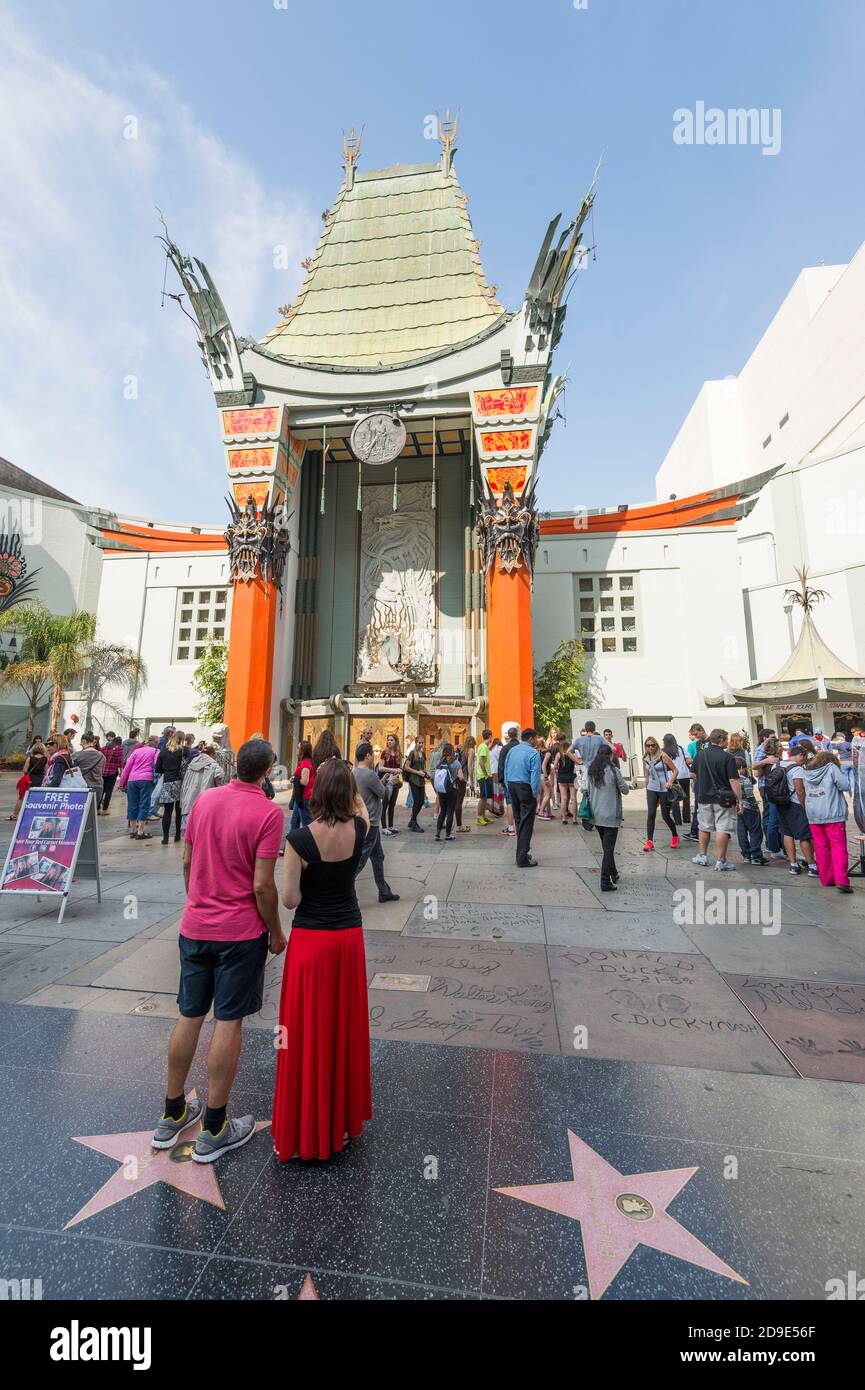 Los Angeles, Californie, États-Unis : le Grauman's Chinese Theatre, TCL Chinese Theatre, Walk of Frame, Hollywood Boulevard Banque D'Images