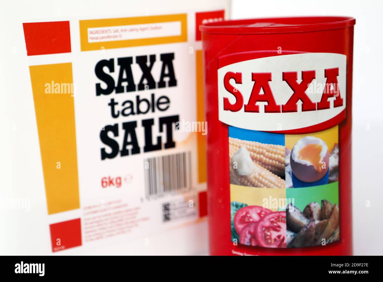Sel de table Saxa Banque D'Images