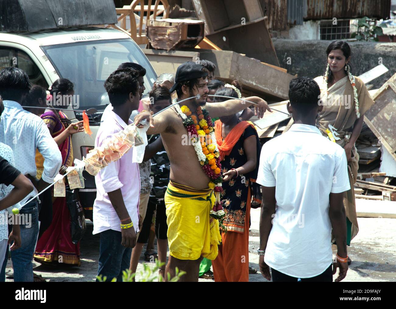 Cérémonie religieuse de Thaipusam - Mumbai Inde Banque D'Images