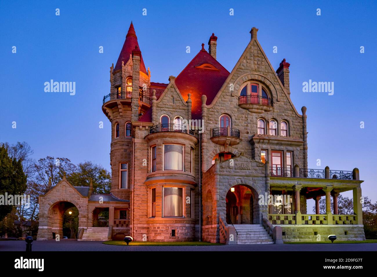 Château Craigdarroch, lieu historique national, Victoria (Colombie-Britannique), Canada Banque D'Images