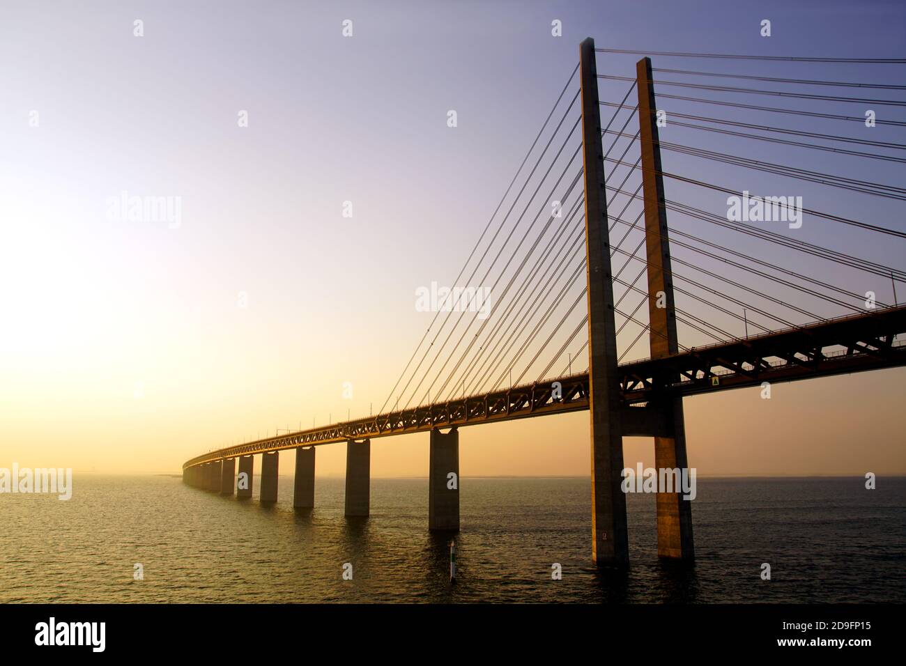 Pont Öresund près de Malmö, Suède Banque D'Images