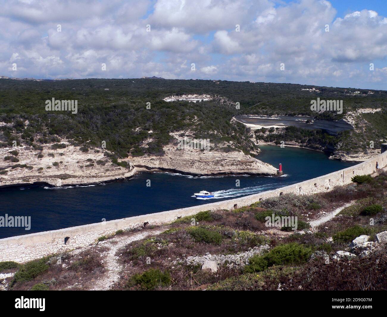 La ville médiévale de Bonifacio en Corse-du-Sud (France) Banque D'Images