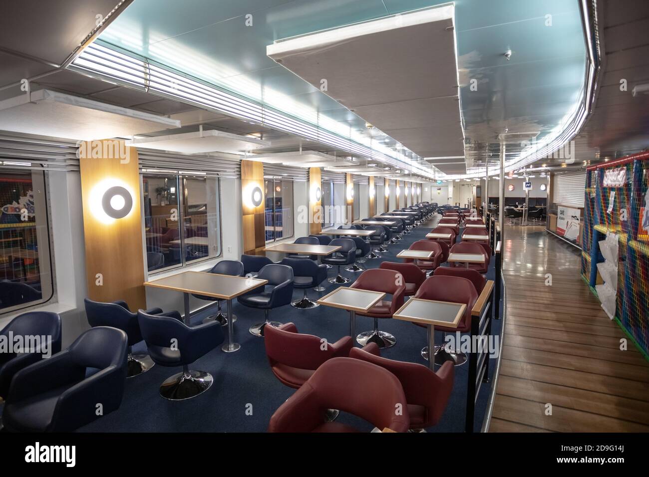 A l'intérieur de la ligne Stena, ferry Goteborg-Frederikshavn Banque D'Images