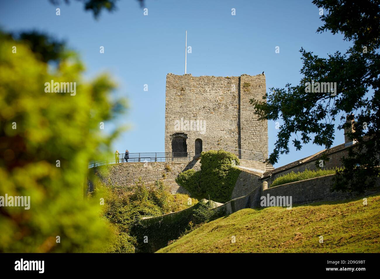 Château de Clitheroe dans le Lancashire Banque D'Images