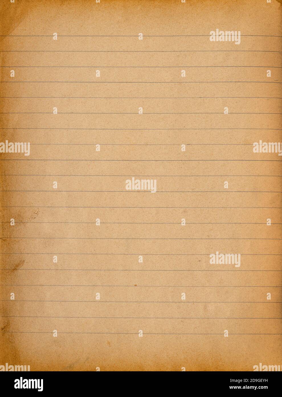 Feuille de livre d'école vierge. Arrière-plan texture papier Banque D'Images