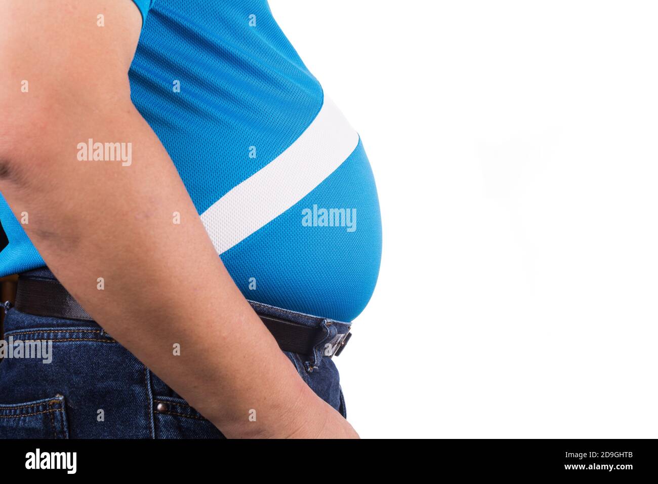 Gros Ventre Homme Obèse Banque d