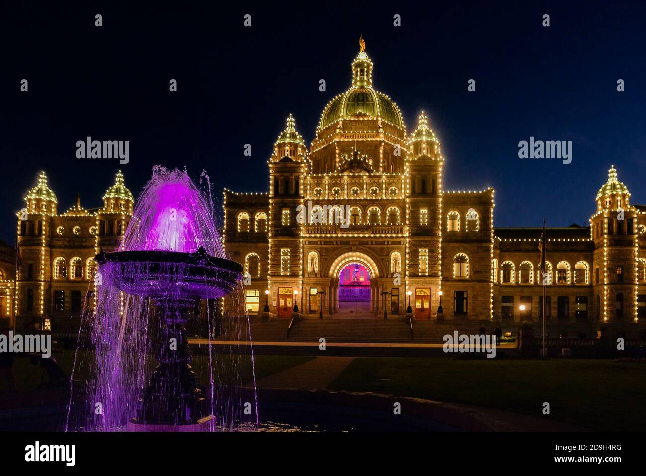 Assemblée législative, édifices du Parlement, Victoria (Colombie-Britannique), Canada Banque D'Images