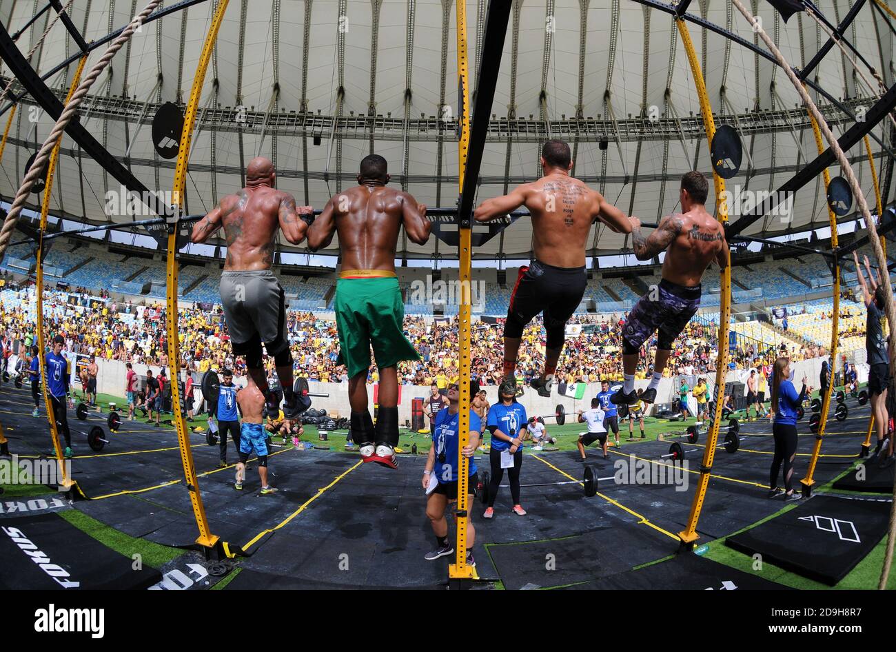 Rio de Janeiro, Brésil, 17 juin 2018. Iron Wod Crossfit Championship, au stade Maracanã dans la ville de Rio de Janeiro. Banque D'Images