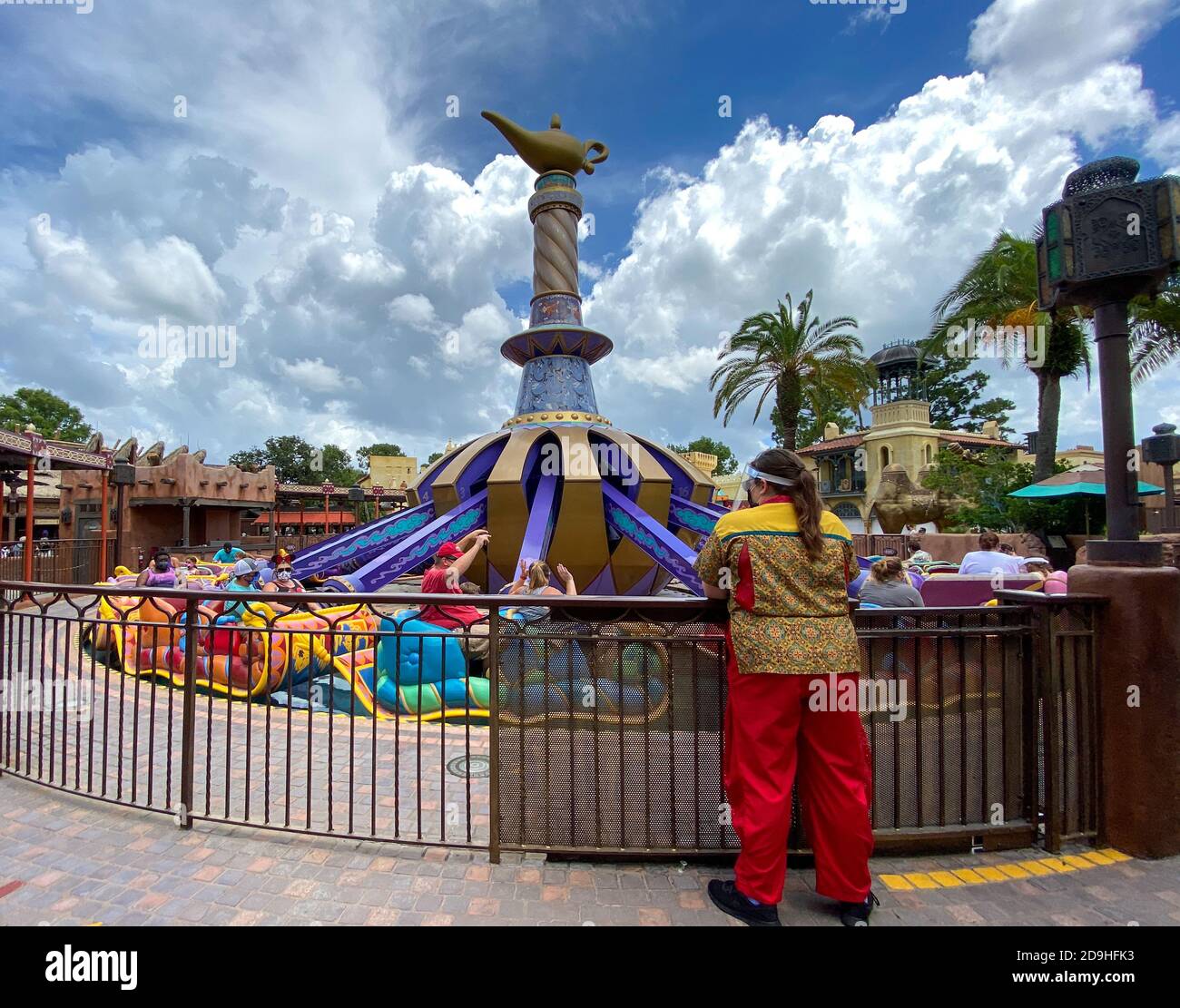 Orlando,FL/USA-7/25/20: La promenade Aladdin Magic tapis à Magic Kingdom à Disney World Orlando, Floride. Banque D'Images