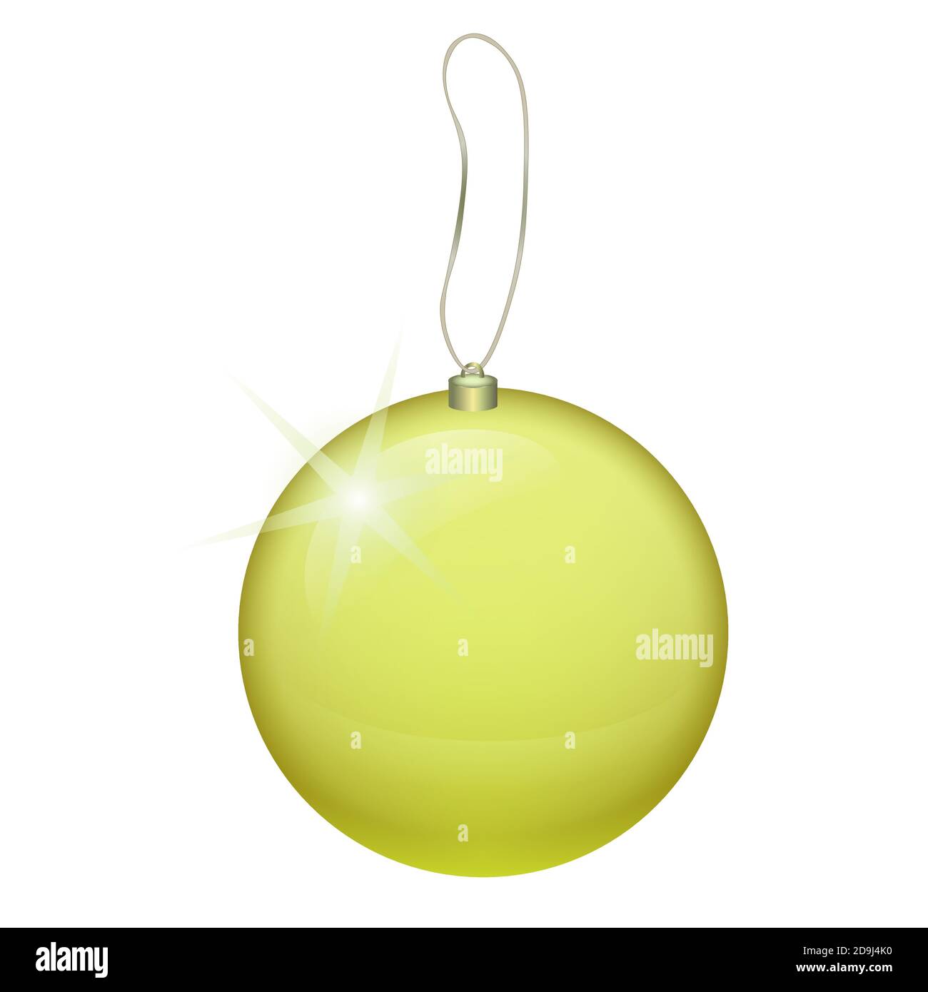 Sapin de Noël vectoriel boule rouge transparente Illustration de Vecteur