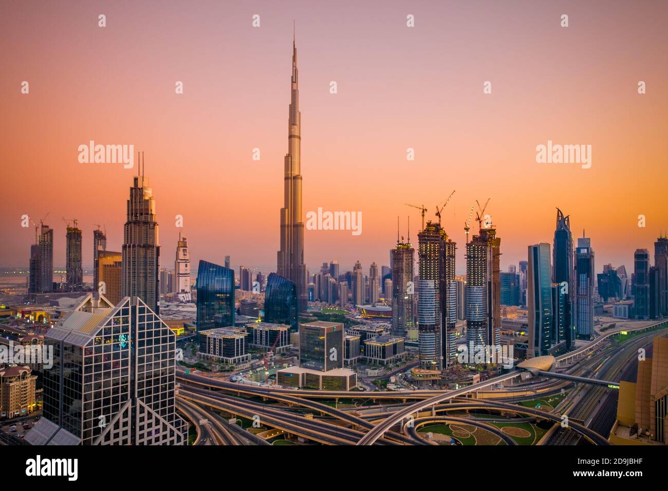 Dubai, Burj Khalifa Banque D'Images