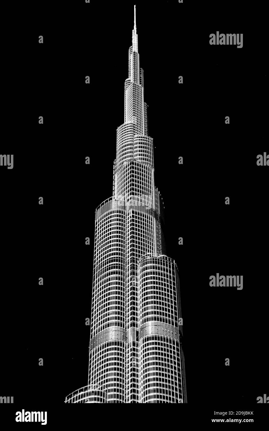 Burj Khalifa, Dubai Banque D'Images