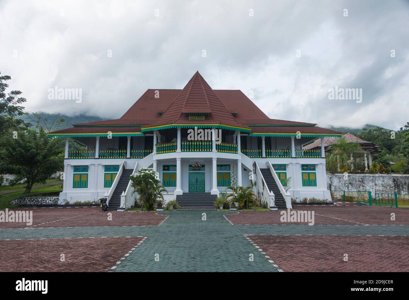 Musée commémoratif de Sonyine Malige Sultan. Le palais. Tidore, North-Moluccas, Indonésie. Banque D'Images