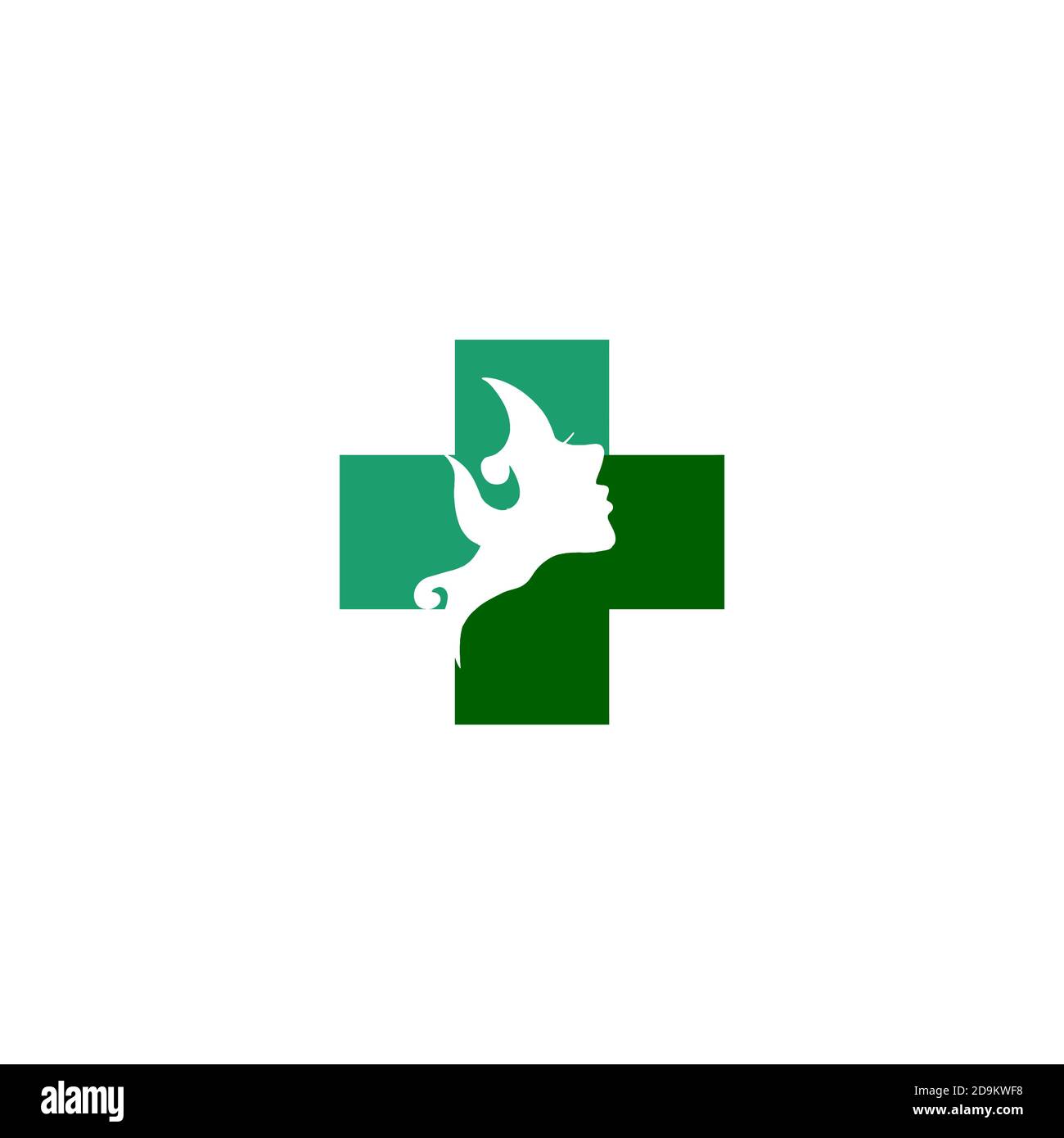 Soins de beauté soins de la peau pharmacie clinique logo design. Illustration de Vecteur