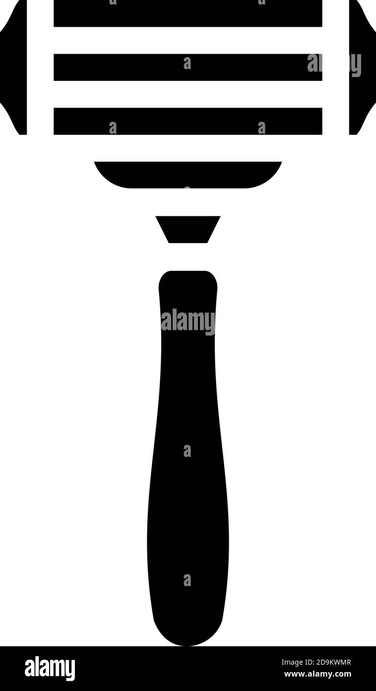 symbole d'illustration vectorielle de l'icône de glyphe de la salle de douche Illustration de Vecteur