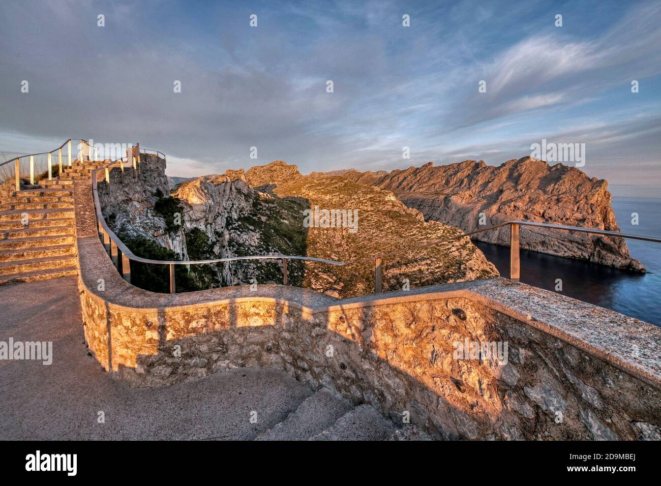 Mirador es Colomer à Cap Formentor, Serra de Tramuntana, Majorque, Iles Baléares, Espagne Banque D'Images