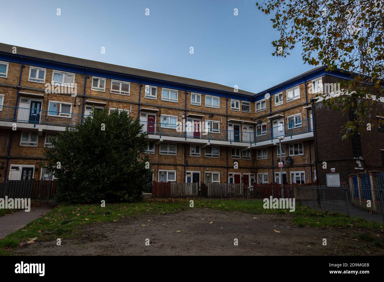 Council Estate, est de Londres, Angleterre, Royaume-Uni Banque D'Images