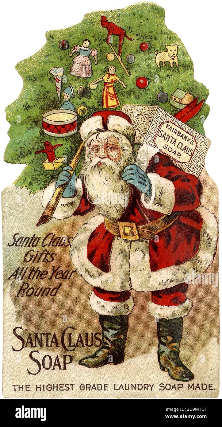 Savon du Père Noël, cadeaux toute l'année Banque D'Images