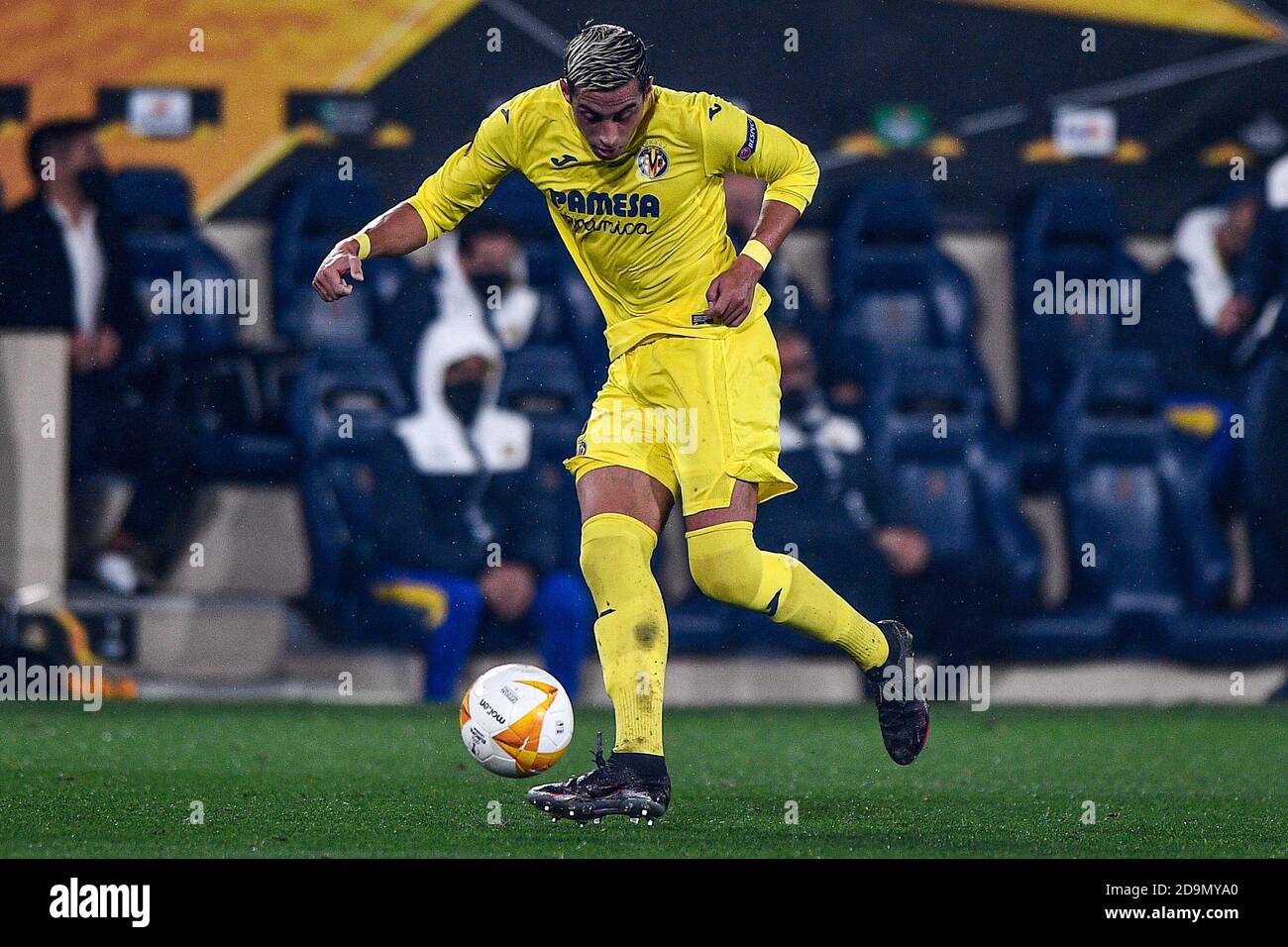 VILLARREAL, ESPAGNE - NOVEMBRE 05 : Ramiro Funes Mori de Villarreal CF lors du match de l'UEFA Europa League entre Villareal CF et Maccabi tel Aviv à l'Estadio de la Ceramica le 05 novembre 2020 à Villarreal, Espagne. (Photo de Pablo MoranoOrange Pictures) Banque D'Images