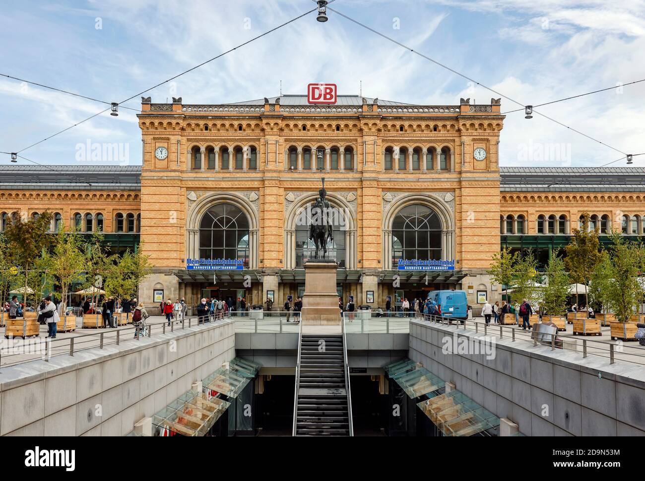 Hanovre, Basse-Saxe, Allemagne, gare centrale de Hanovre. Banque D'Images