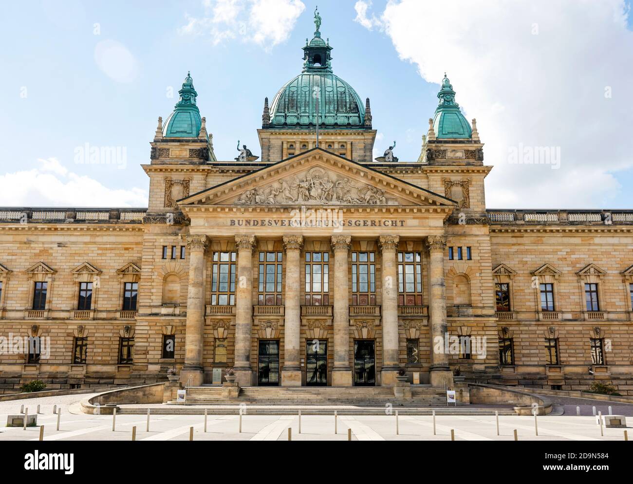 Leipzig, Saxe, Allemagne, Cour administrative fédérale. Banque D'Images