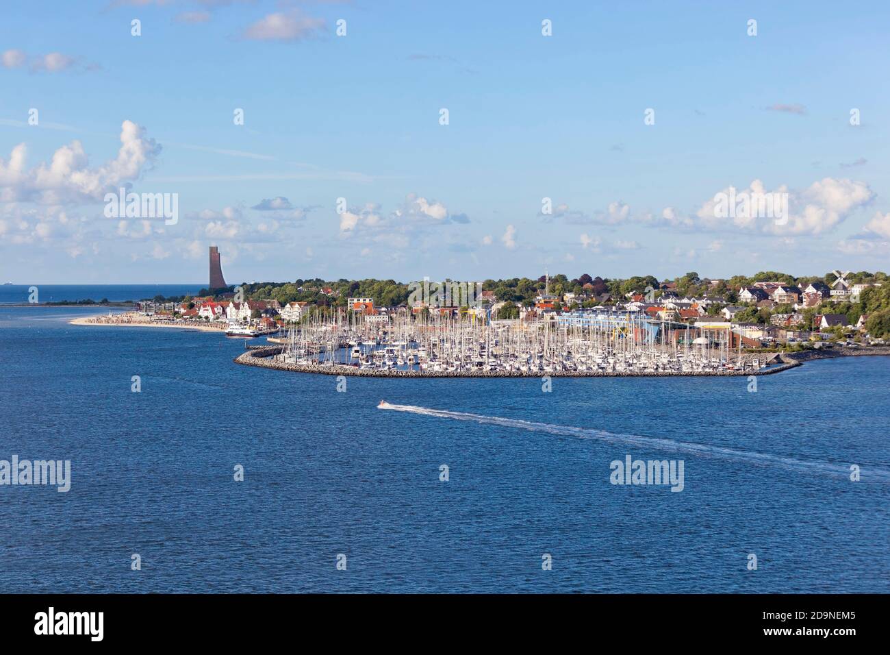 Port de plaisance de Laboe sur le fjord de Kiel, Schleswig-Holstein, Allemagne Banque D'Images
