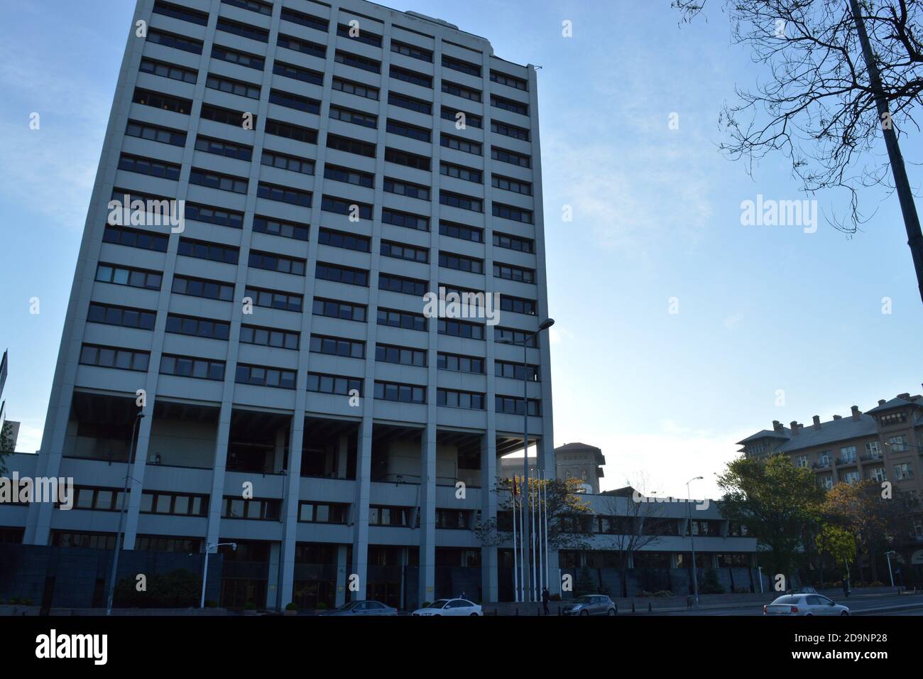 Ankara, Turquie. 7 novembre 2020. Une photo de fichier prise le 6 mai 2020 montre le siège de la banque centrale de Turquie. La Turquie déroute le gouverneur de la banque centrale Murat Uysal début novembre 7 dans un contexte de déroute dans la lire turque. Crédit : Altan Gocher/ZUMA Wire/Alamy Live News Banque D'Images